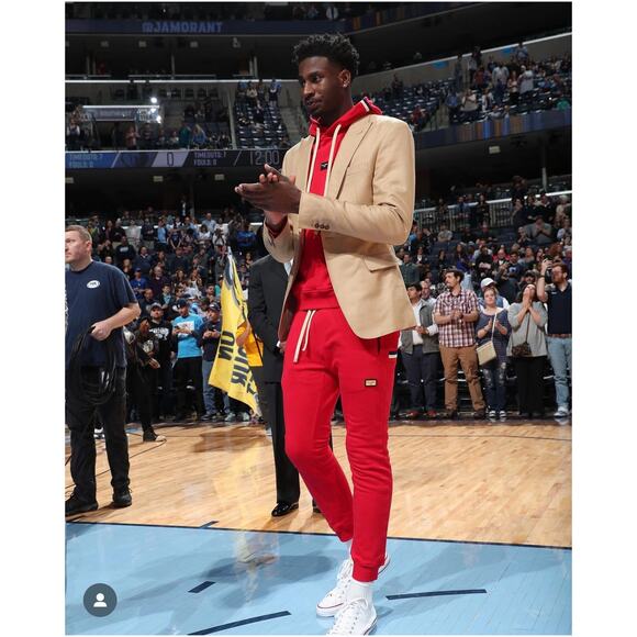 Well Known Studios Red Bowery Track Sweat Pants Large - Picture 3 of 7